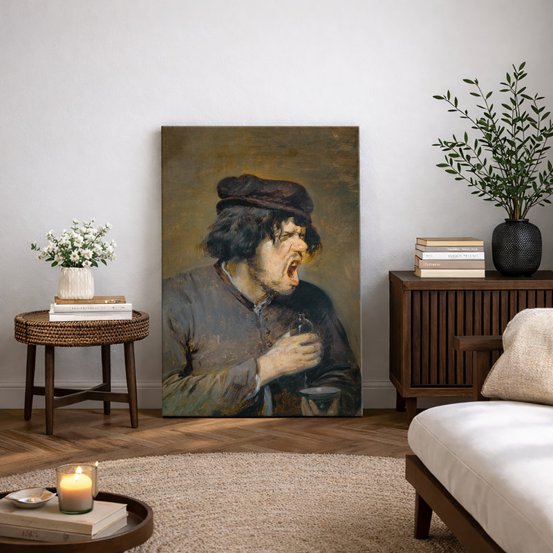 Portrait expressif, œuvre d'art, images de personnages anciens, impression sur toile encadrée, H 48 po x l 32 po x P 1,5 po