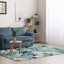 Tapis bleu touffeté à la main Walczak-421135539
