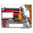 Personalized Name That Toon Fire Fighter - Male Rhinestone Bordered Key Chain-106949339