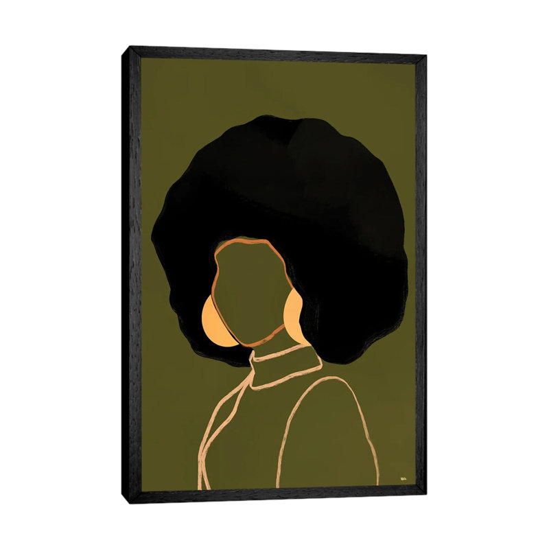 Diana 1 Piece Wall Art on Canvas, 66.04 cm H x 45.72 cm W, Black Framed Canvas