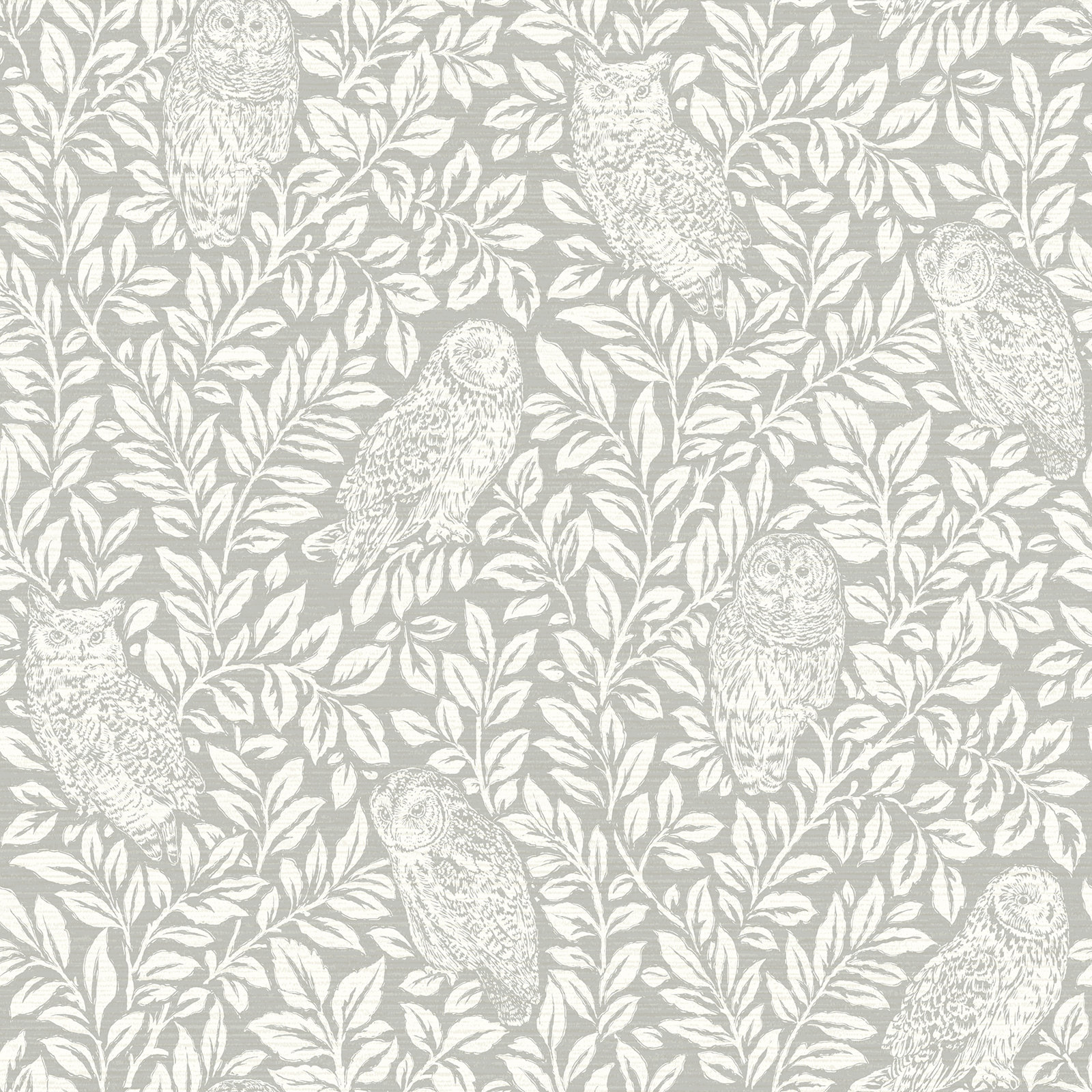 Toby Wallpaper Roll, Light Gray