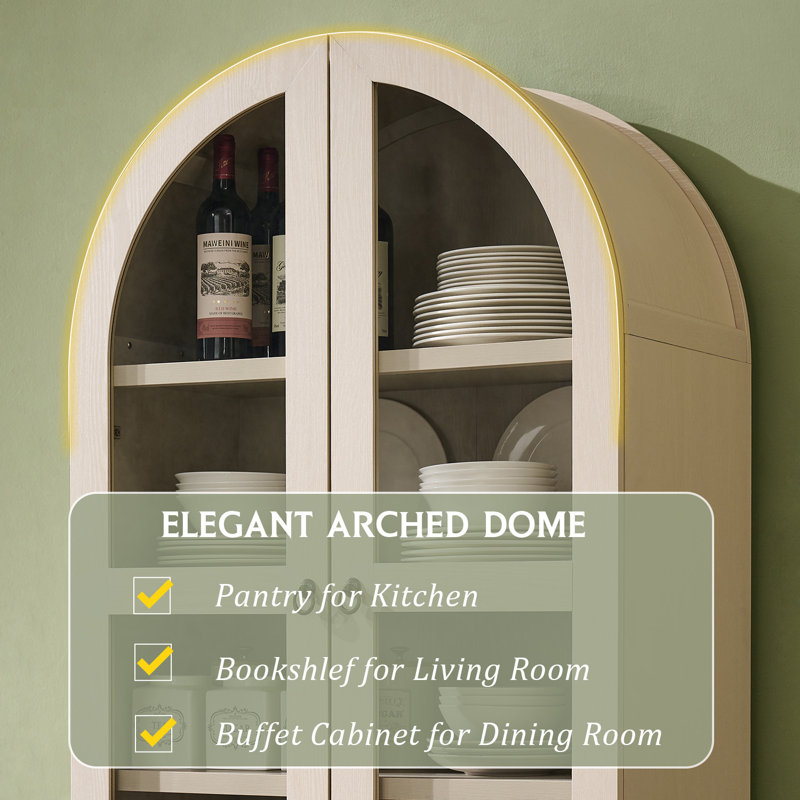 Armoire de rangement Cardentey, Crème