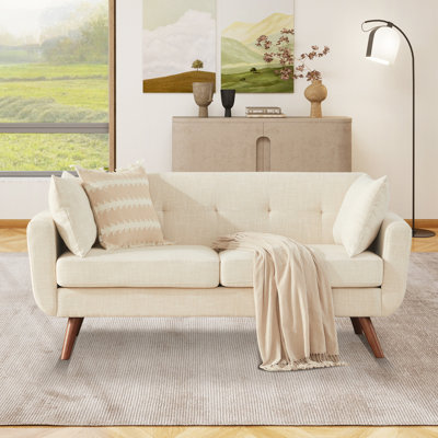 Jadier 66" Upholstered Loveseat Square Sofa