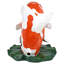 Statue diffuseur en kois asiatiques kohaku