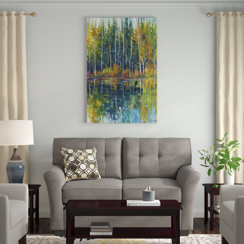 Pine Reflection I by Timothy O' Toole - Painting Print, Wrapped Canvas, 122cm H x 81cm W