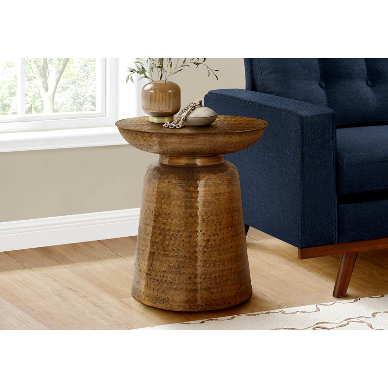 Abdisamad Tray Top End Table, Copper