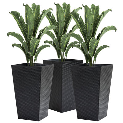 Set of 3 Tall Planters