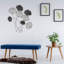 Accessoire mural décoratif en métal peint à la main, 29,9 po x 2,0 po x 27,6 po | 100% métal, épaisseur: 0,03 pouce | Variations de couleurs uniques, parfaites pour la décoration intérieure, le salon et le bureau, design élégant et durable