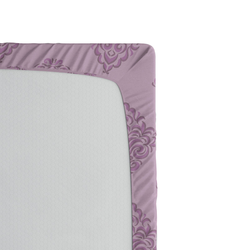 Microfiber Damask Fitted Sheet, Twin XL Fitted Sheet