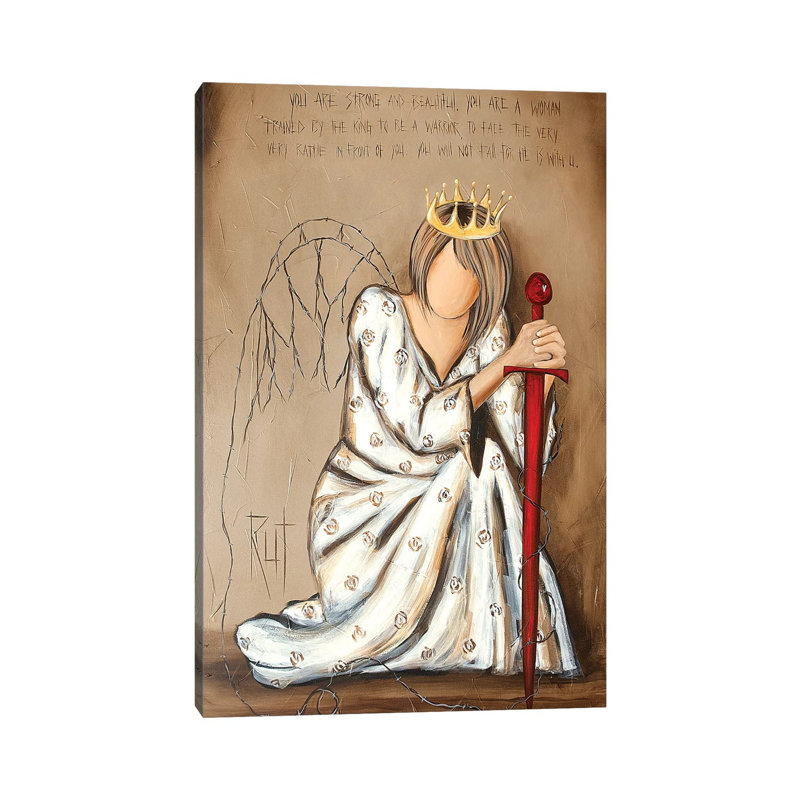 You Are Strong And Beautiful by Ruth's Angels - Wrapped Canvas Painting