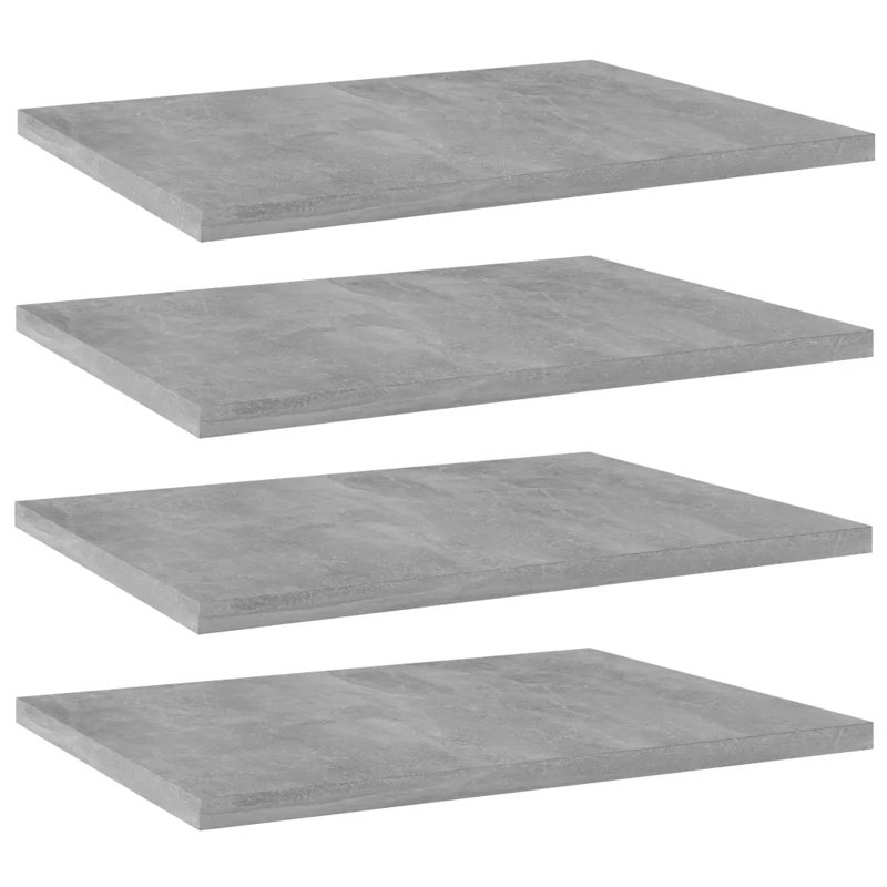 Cunane 1.5cm H Bookcase, 1.5cm H x 40cm W x 30cm D, Concrete Grey