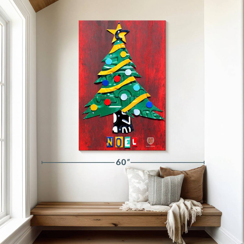 Plaque pour arbre de Noël Lelend Noel, H 48 po x l 32 po
