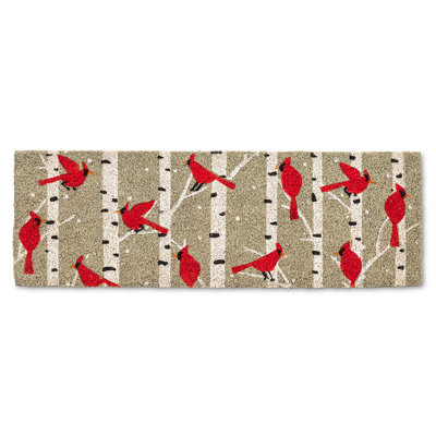 Paillasson d'extérieur 18 po x 30 po Stoffel Cardinal and Birch