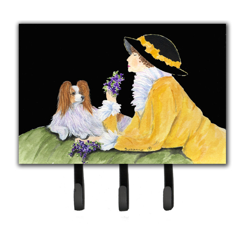 Porte-laisse papillon et crochet à clé