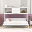 Lit escamotable 1 place en bois avec station de charge et tablettes-458852043