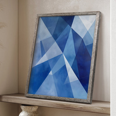 Série ABSTRACT Lxxxvii, reproduction encadrée - bois massif