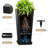 Set of 2 Tall Outdoor Planters, Square Flower Plant Pot – Indoor/Outdoor Taper Planters Ideal for Patio and Entryway-848538094-848538093