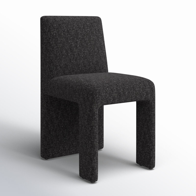 Silverton 19.7'' H Upholstered Pine Parsons Chair, Black
