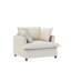 Repose-pieds modulaire 33 po x 27,5 po, siège large, tissu chenille, canapé modulaire, décoration de salon-107412611