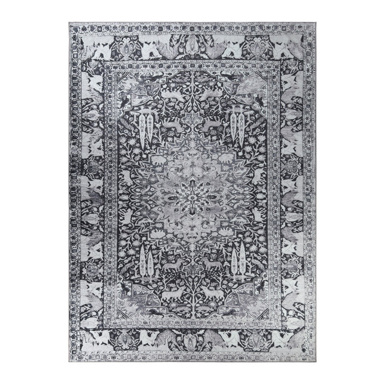 Dragomira Washable Oriental Indoor Rug