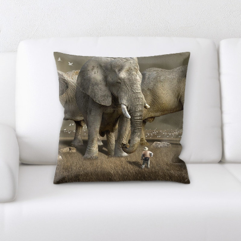 Housse et insert de coussin carré Mammal