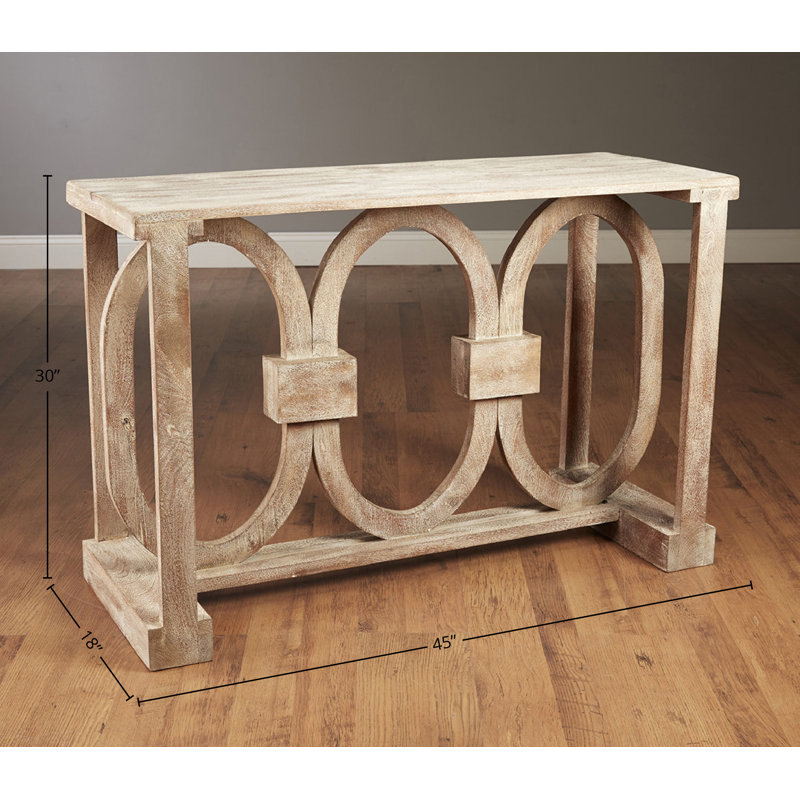 Console de 45 po Natalee, Gris patiné
