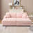 79.3'' Corduroy Comfortable 3 Seater Sofa  With Ottoman-106876918