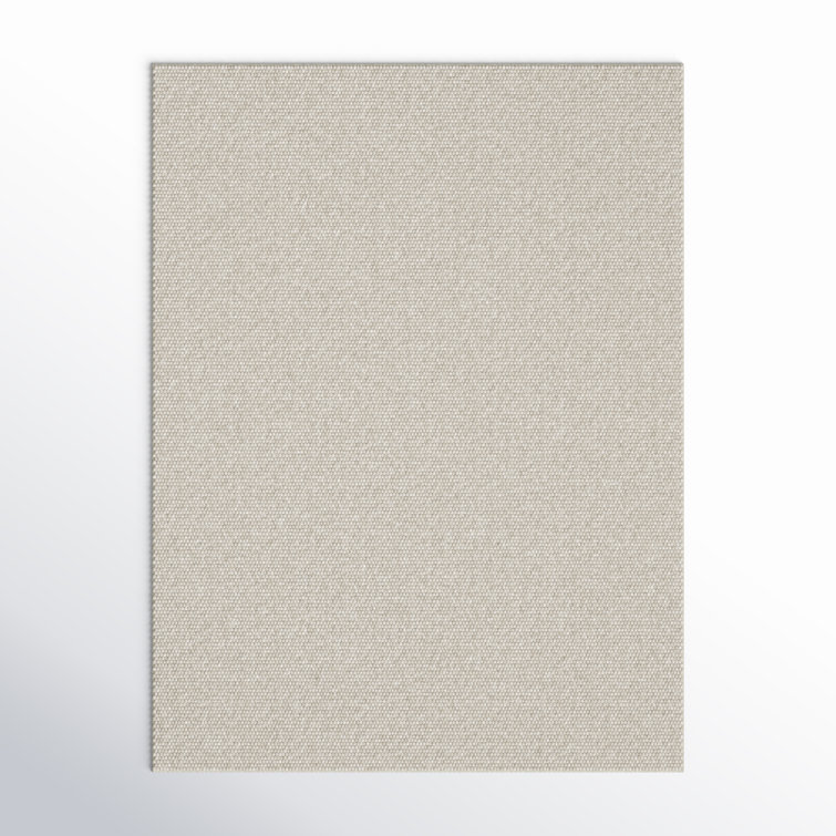 Elle Handmade Wool Silver Rug