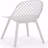 Set Of 4 Weather-Resistant Minimalist Patio Chairs for Backyard - White-933660381