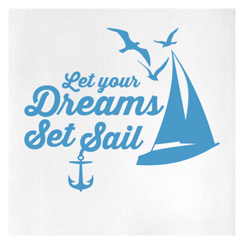 Nautical & Beach Wall Decal, Blue