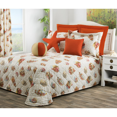 Seaside Treasures Sand Nautical Cotton Bedspread