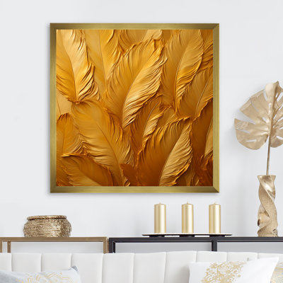 " Ostriches Golden Feathers "