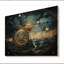 Astrologie, carte cosmique, impression sur bois sans cadre-1739118101