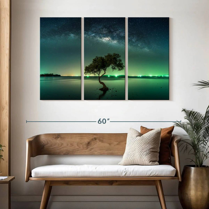 Oberle Milky Way Over Tree, 32" H x 50" W