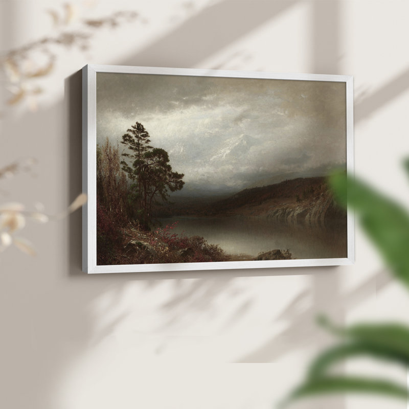 Paysages rétro-CCLX III - reproduction encadrée - réaménageable, H 11 po x l 14 po, Blanc