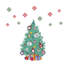 Adhésif décoratif arbre de Noël