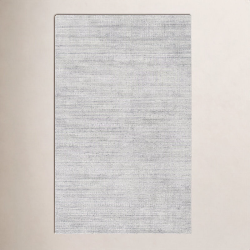 Lilah Hand Knotted Viscose Indoor Rug, Rectangle 4' x 6'