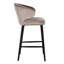 Tabouret en velours indigo