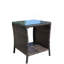 Table basse d'extérieur 1 table basse avec verre trempé transparent-892091697