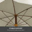 Parasol de plage de 6 pi, réglable en hauteur et inclinable, gris-1434413934