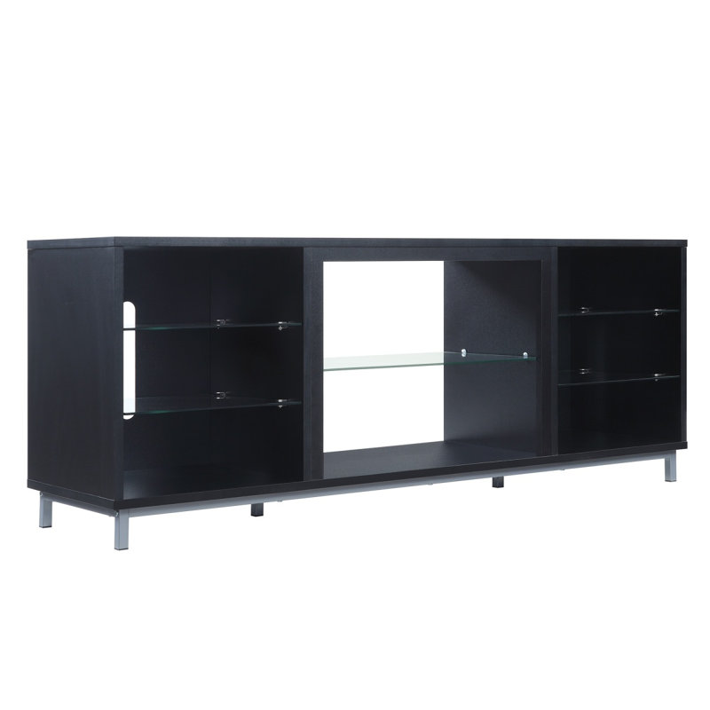Brighton 60" TV Stand In Onyx, White/Black