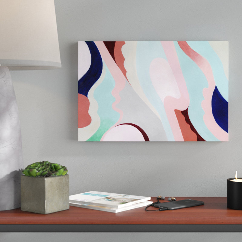 Pastel Highlands V - Painting on Canvas, 30cm H x 46cm W, Wrapped Canvas