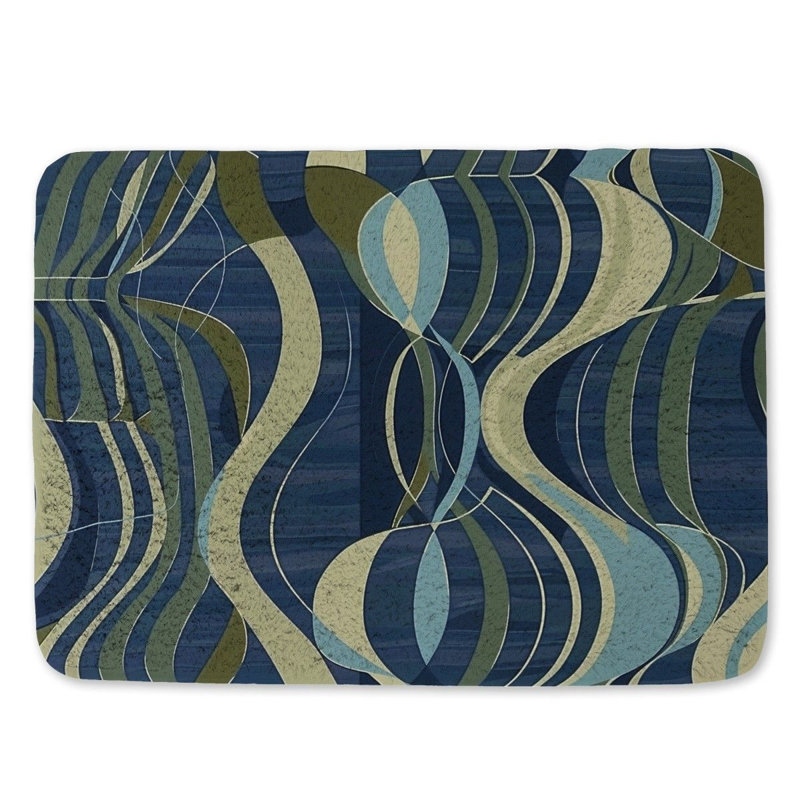 Emnet Microfiber / Microsuede Non-Slip Bath Mat, 21" W x 34" L