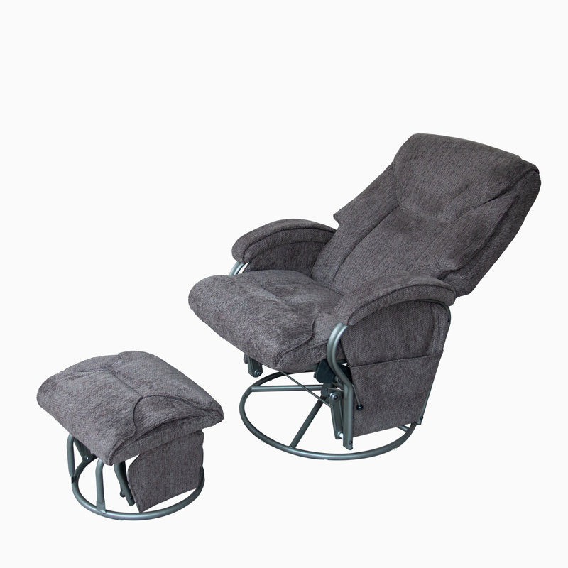 Chaise berçante en tissu