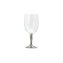 MATCH Balloon Wine Glass, Pewter & Crystal, Handmade in Italy on