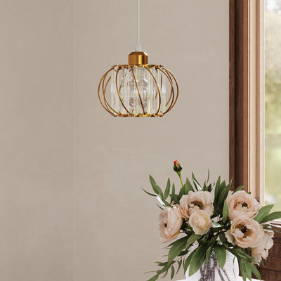 1 - Light Gold Dome Pendant