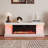 66.5'' W TV Stand Media Console With Electric Fireplace Heater