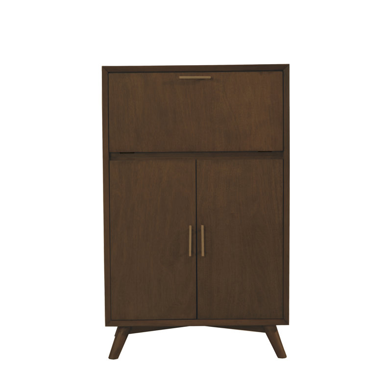 Armoire bar Williams, Noyer