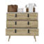 Commode Magness, chambre à coucher, blanc / Macadamia