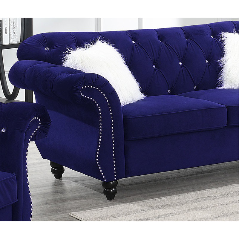 Ensemble de canapé 2 pièces Velvet, Indigo
